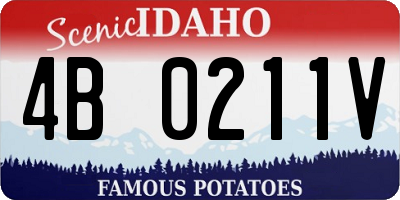 ID license plate 4B0211V