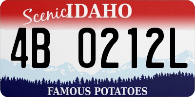 ID license plate 4B0212L