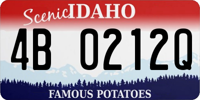 ID license plate 4B0212Q