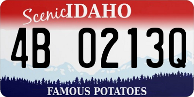 ID license plate 4B0213Q