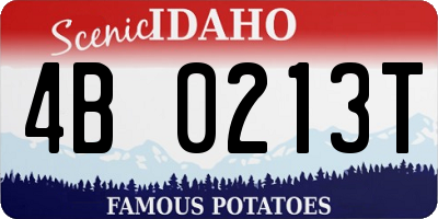 ID license plate 4B0213T