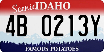 ID license plate 4B0213Y