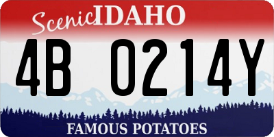 ID license plate 4B0214Y
