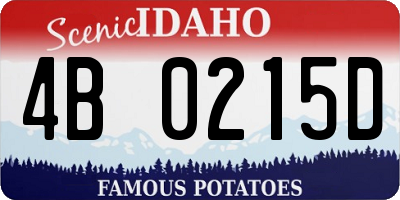 ID license plate 4B0215D