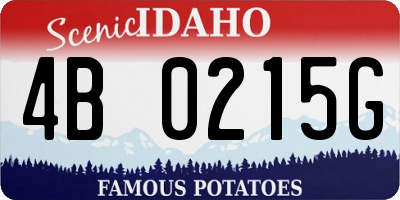 ID license plate 4B0215G