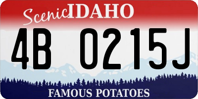 ID license plate 4B0215J