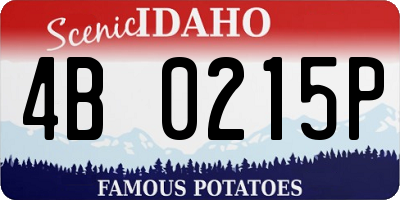 ID license plate 4B0215P