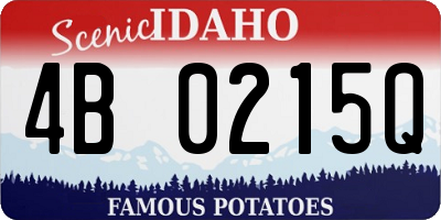 ID license plate 4B0215Q