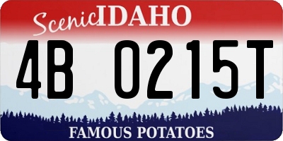 ID license plate 4B0215T