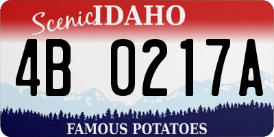 ID license plate 4B0217A