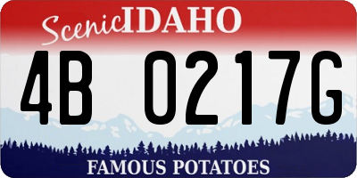 ID license plate 4B0217G