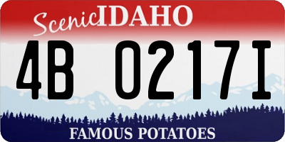 ID license plate 4B0217I