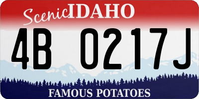 ID license plate 4B0217J