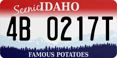 ID license plate 4B0217T