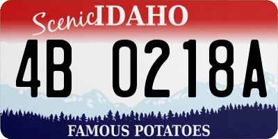 ID license plate 4B0218A