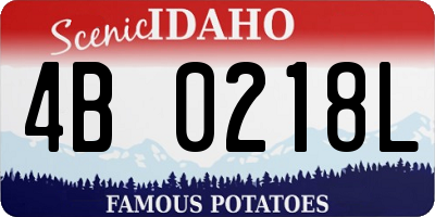 ID license plate 4B0218L