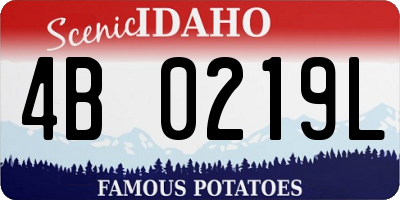 ID license plate 4B0219L