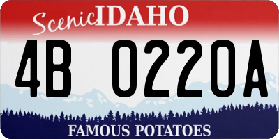 ID license plate 4B0220A