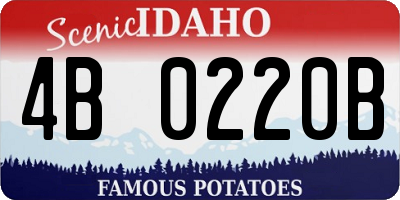 ID license plate 4B0220B