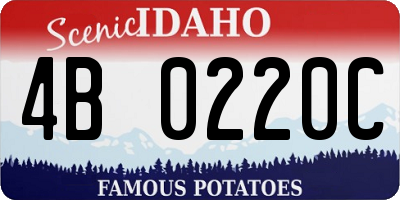 ID license plate 4B0220C