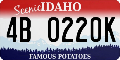 ID license plate 4B0220K