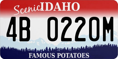 ID license plate 4B0220M
