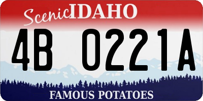 ID license plate 4B0221A