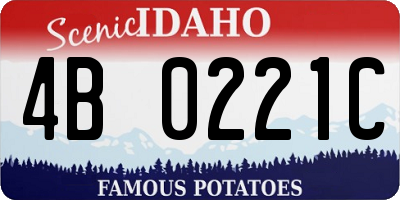 ID license plate 4B0221C