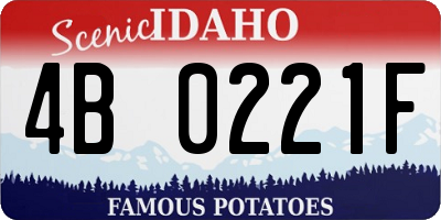 ID license plate 4B0221F