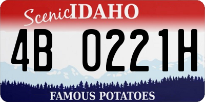 ID license plate 4B0221H