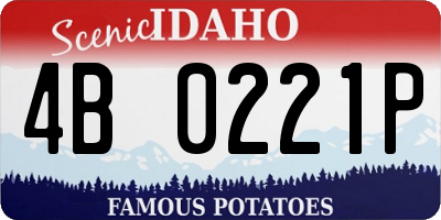 ID license plate 4B0221P