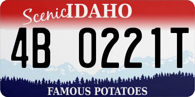 ID license plate 4B0221T