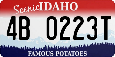 ID license plate 4B0223T