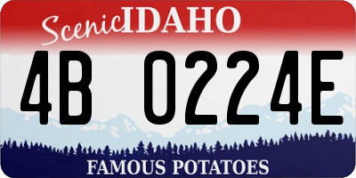 ID license plate 4B0224E