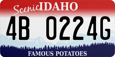 ID license plate 4B0224G