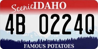 ID license plate 4B0224Q
