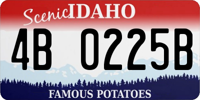 ID license plate 4B0225B