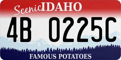 ID license plate 4B0225C