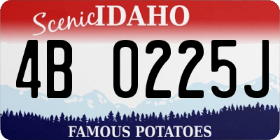 ID license plate 4B0225J