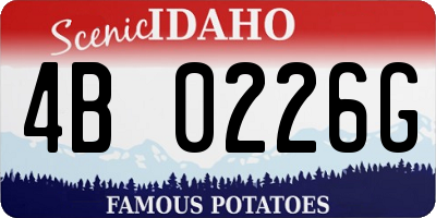 ID license plate 4B0226G