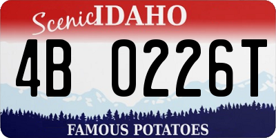 ID license plate 4B0226T