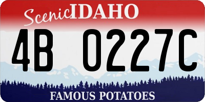 ID license plate 4B0227C