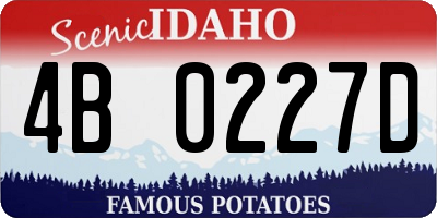 ID license plate 4B0227D