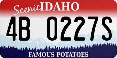 ID license plate 4B0227S