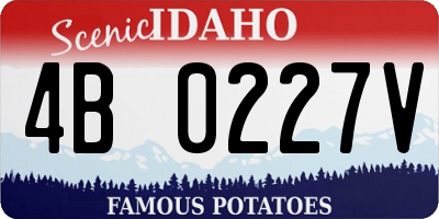 ID license plate 4B0227V