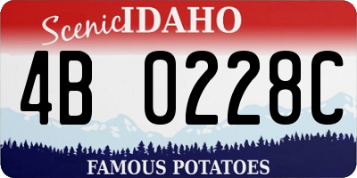ID license plate 4B0228C