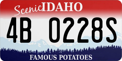 ID license plate 4B0228S