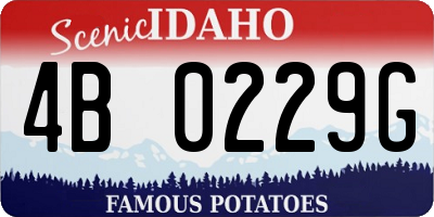 ID license plate 4B0229G