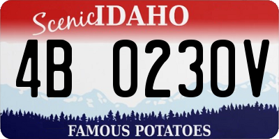 ID license plate 4B0230V