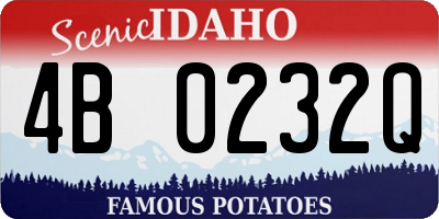 ID license plate 4B0232Q